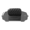 Hogworks Hogworkz® Diamond Stitched Slim Tour Pack Backrest Pad | Silver Stitching