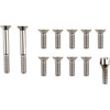 Colony #8748-12 - Screw Kit - Transmission Top Cover - Flat/Countersunk - Chrome