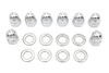 Colony - Chrome Cylinder Base Acorn Nut and Washer