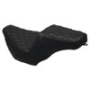 Hogworks Rise Up Seat for Harley® Touring '23.5-'25 (diamond / Black Stitch)