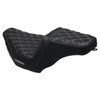 Hogworks Rise Up Seat for Harley® Touring '23.5-'25 (diamond / Silver Stitch)
