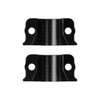 Hogworks Billet Brake & Clutch Perch Clamps for Harley® Softail / Dyna / Sportster | Black