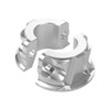 Hogworks Billet Brake & Clutch Perch Clamps for Harley® Softail / Dyna / Sportster | Silver