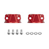 Hogworks Billet Brake & Clutch Perch Clamps for Harley® Softail / Dyna / Sportster | Red