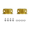 Hogworks Billet Brake & Clutch Perch Clamps for Harley® Softail / Dyna / Sportster | Gold