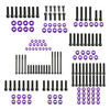 Hogworks Hogworkz® Full Engine Bolt Kit for M8 Harley® Touring & Softail | Purple