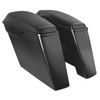 Hogworks Dual Blocked Extended 4" Stretched Saddlebags for Harley® Touring '14-'25