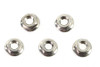 V-Twin - Serrated Hex Flange Nuts 5/16 inch-18 Stainless Steel