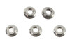 V-Twin - Serrated Hex Flange Nuts 5/16 inch-24 Stainless Steel
