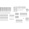 Drag Specialties - Bolt Kit - Engine - Smooth/Socket-Head - Chrome - M8