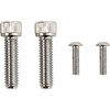 Drag Specialties - Bolt Kit - Rear Brake Control - Knurled/Socket-Head - Chrome - M8
