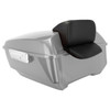 Hogworks King Tour Pack w/ Slim Backrest & Chrome Hardware for Harley® Touring '97-'25