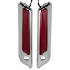 Hogworks Saddlebag Led Latch Coverz for Harley® Touring '14-'25 - Red Lens