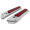 Hogworks Saddlebag Led Latch Coverz for Harley® Touring '14-'25 - Red Lens