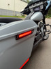 Hogworks Saddlebag Led Latch Coverz for Harley® Touring '14-'25 - Red Lens