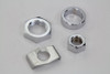 V-Twin - Chrome Rear Axle Nut and Lock Kit