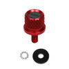 Hogworks Carbon Fiber 1/4" Knurled Seat Bolt / Screw Kit for Harley-davidson®