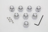 Colony - Headbolt Cover Kit Chrome Acorn Type
