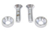 Colony - Chrome Screw Set for Motor Mount to Cylinder Head