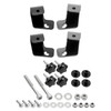 Hogworks Standard Saddlebag Conversion Kit w/ Chrome Hardware for Harley® Softail '84-'17