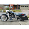 Hogworks Stretched Saddlebag Conversion Kit w/ Chrome Hardware for Harley® Softail '84-'17