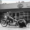 Hogworks Stretched Saddlebag Conversion Kit w/ Black Hardware for Harley® Softail '84-'17