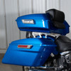 Hogworks Chopped Tour Pack w/ Slim Backrest & Chrome Hardware for Harley® Touring '97-'25