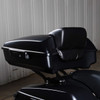 Hogworks Chopped Tour Pack w/ Slim Backrest & Chrome Hardware for Harley® Touring '97-'25