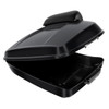 Hogworks Chopped Tour Pack w/ Slim Backrest & Black Hardware for Harley® Touring '97-'25