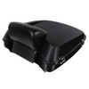 Hogworks Chopped Tour Pack w/ Slim Backrest & Black Hardware for Harley® Touring '97-'25