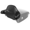 Hogworks Chopped Tour Pack w/ Full Backrest & Chrome Hardware for Harley® Touring '97-'25