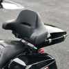 Hogworks Chopped Tour Pack w/ Full Backrest & Chrome Hardware for Harley® Touring '97-'25