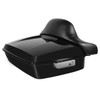 Hogworks Chopped Tour Pack w/ Full Backrest & Chrome Hardware for Harley® Touring '97-'25