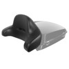 Hogworks Chopped Tour Pack w/ Full Backrest & Black Hardware for Harley® Touring '97-'25