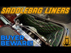 Hogworks Hogworkz® Tapered Stretched Saddlebag Liners '14-'25 | Black w/ Orange Stitching Fits Harley® Oem