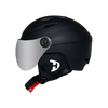Daytona Carver Ski Helmet - Adjustable Ski Helmet for Men, Women & Youth - Dull Black with Anti-Fog Visor