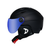 Daytona Carver Ski Helmet - Adjustable Ski Helmet for Men, Women & Youth - Dull Black with Anti-Fog Visor