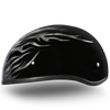 Daytona Helmets DOT Approved Daytona Motorcycle Half Face Helmet - Skull Cap Graphics for Men & Women, Scooters, ATVs, UTVs & Choppers - W/ Ignite Grey