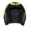 Daytona Helmets DOT Approved Daytona Cruiser Open Face Motorcycle Helmet - Men, Women & Youth - With Visor & Graphics - W/ Toxic