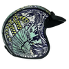 Daytona Helmets DOT Approved Daytona Cruiser Open Face Motorcycle Helmet - Men, Women & Youth - With Visor & Graphics - W/ Money