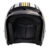 DOT Approved Daytona Cruiser Open Face Motorcycle Helmet - Men, Women & Youth - With Visor & Graphics - W/ Lightning