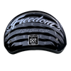 Daytona Helmets DOT Approved Daytona Motorcycle Half Face Helmet - Skull Cap Graphics for Men & Women, Scooters, ATVs, UTVs & Choppers - W/ Freedom 2.0