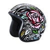 DOT Approved Daytona Cruiser Open Face Motorcycle Helmet - Men, Women & Youth - With Visor & Graphics - W/ Tribal