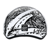 Daytona Helmets DOT Approved Daytona Motorcycle Half Face Helmet - Skull Cap Graphics for Men & Women, Scooters, ATVs, UTVs & Choppers - W/ Live Fast
