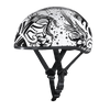 Daytona Helmets DOT Approved Daytona Motorcycle Half Face Helmet - Skull Cap Graphics for Men & Women, Scooters, ATVs, UTVs & Choppers - W/ Lovesee