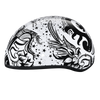 Daytona Helmets DOT Approved Daytona Motorcycle Half Face Helmet - Skull Cap Graphics for Men & Women, Scooters, ATVs, UTVs & Choppers - W/ Lovesee