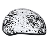 Daytona Helmets DOT Approved Daytona Motorcycle Half Face Helmet - Skull Cap Graphics for Men & Women, Scooters, ATVs, UTVs & Choppers - W/ Lovesee