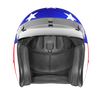 Daytona Helmets DOT Approved Daytona Cruiser Open Face Motorcycle Helmet - Men, Women & Youth - With Visor & Graphics - W/ Captain America