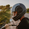 Daytona Helmets DOT Daytona Retro Full Face Motorcycle Helmet: Vintage Style for Men, Women, & Youth - W/ Racer