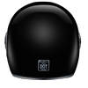 DOT Daytona Retro Full Face Motorcycle Helmet: Vintage Style for Men, Women, & Youth - Hi-Gloss Black w/ Chrome Accents